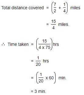 time take for the train