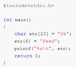 What will be the output of the program in turbo c